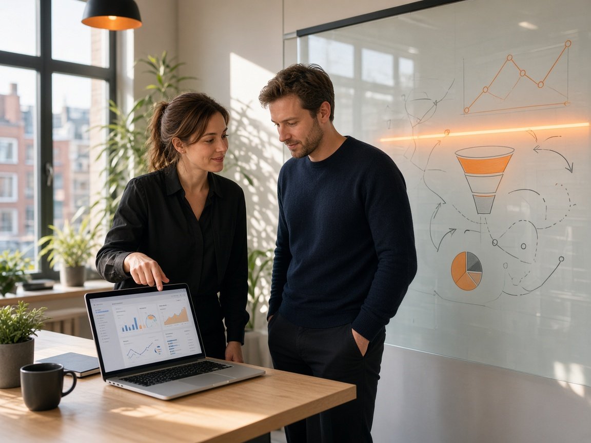 Specialisten van MarkitPapa full service digital agency Amsterdam analyseren SEO, conversies en data gedreven marketing