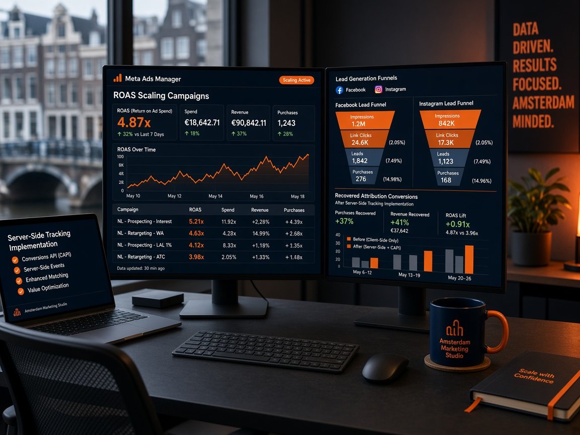 Meta Ads beheer uitbesteden, Facebook marketing strategie, Instagram campagne laten maken en data loss herstellen marketing